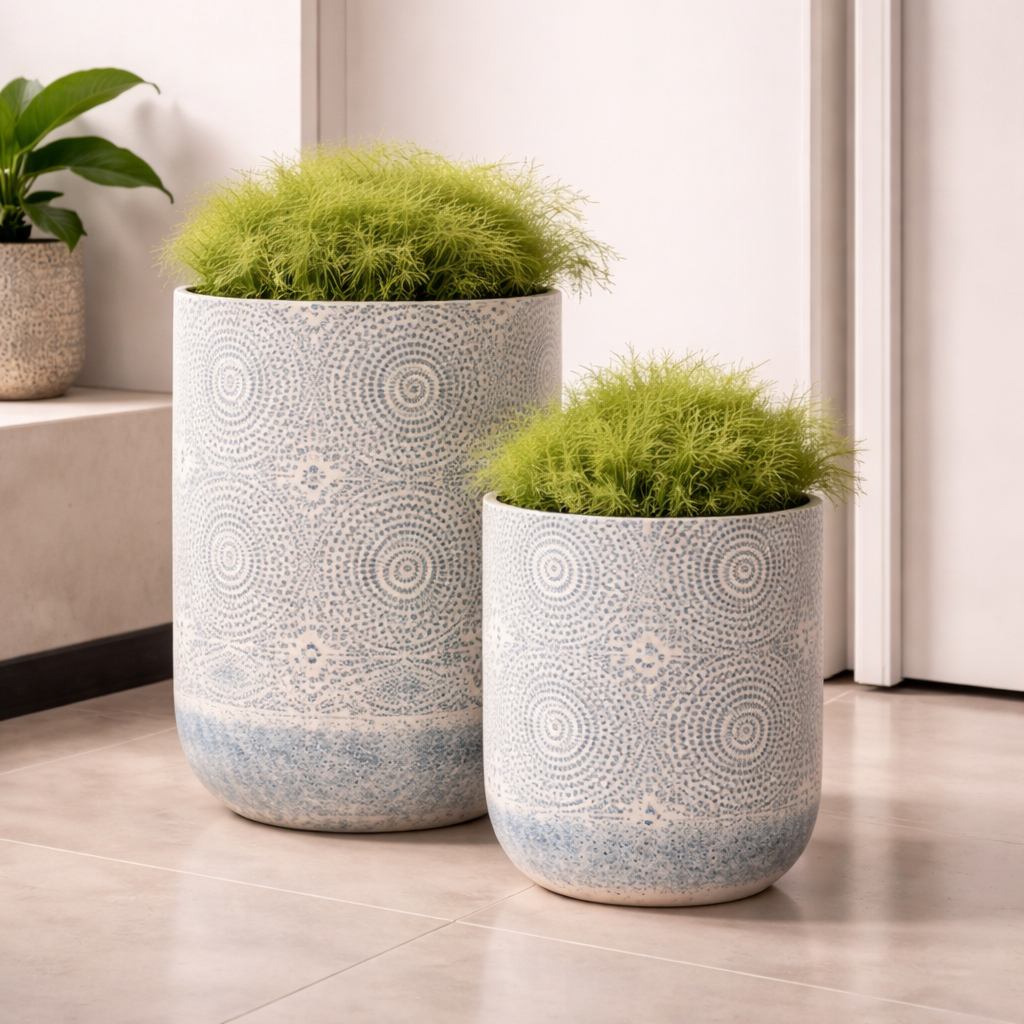 Aeris Patterned Planters