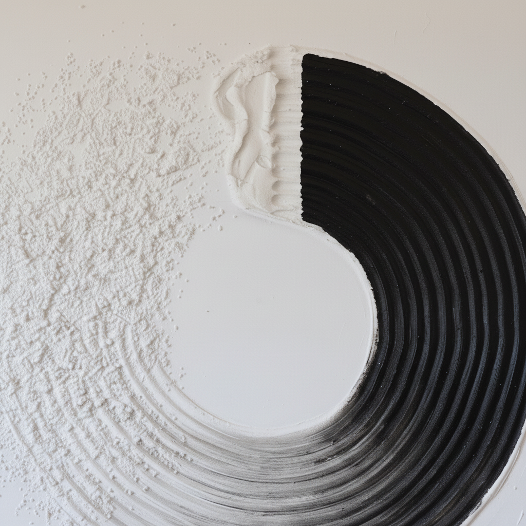 Mono Spiral Abstract Panel