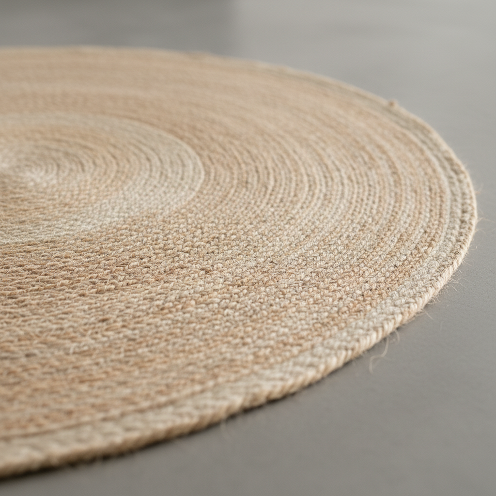 Handwoven Round Jute Rug