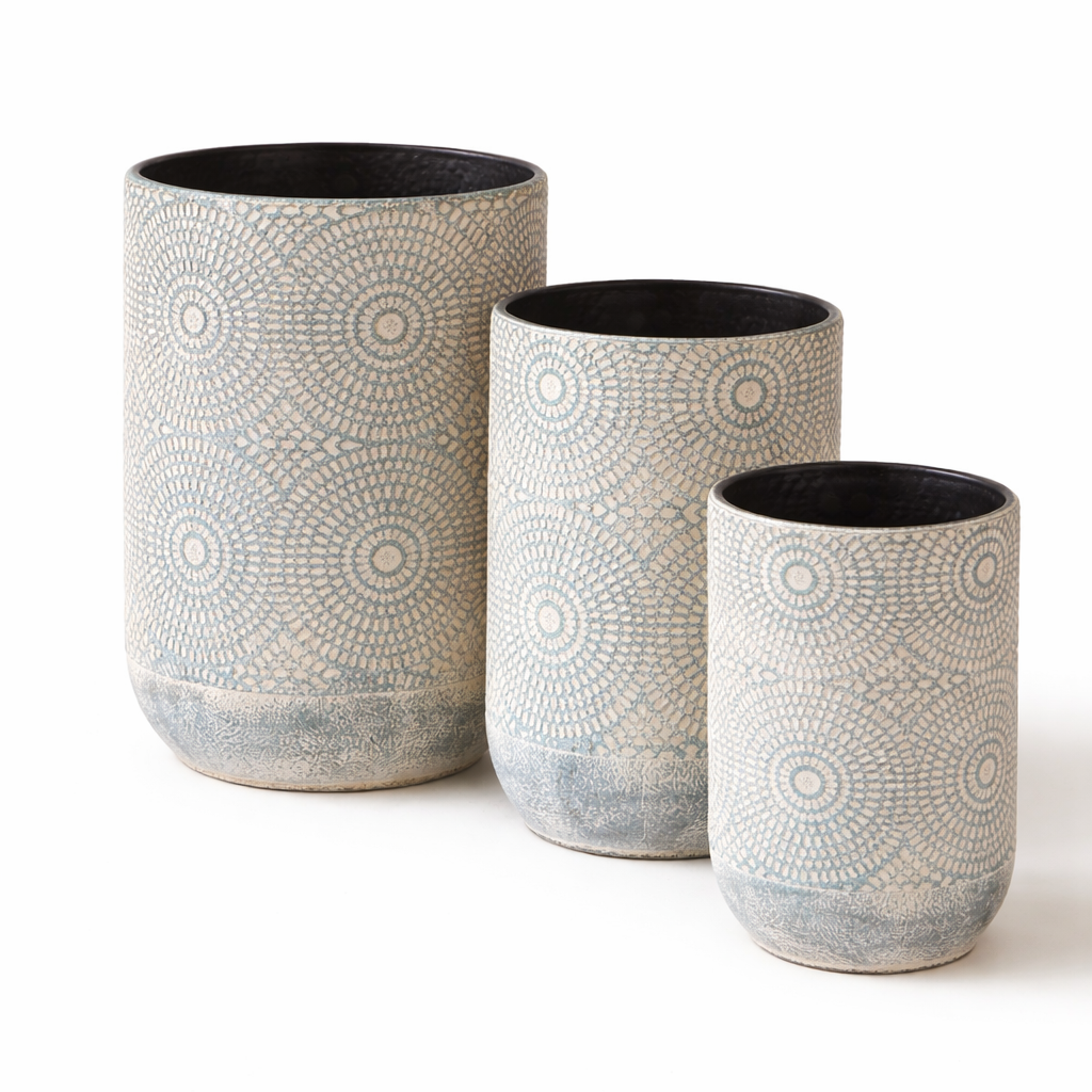 Aeris Patterned Planters
