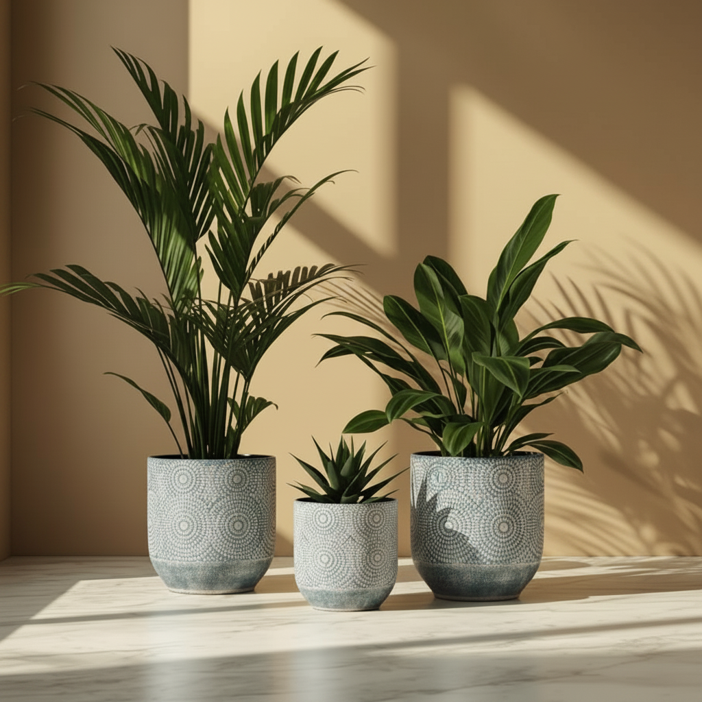 Aeris Patterned Planters