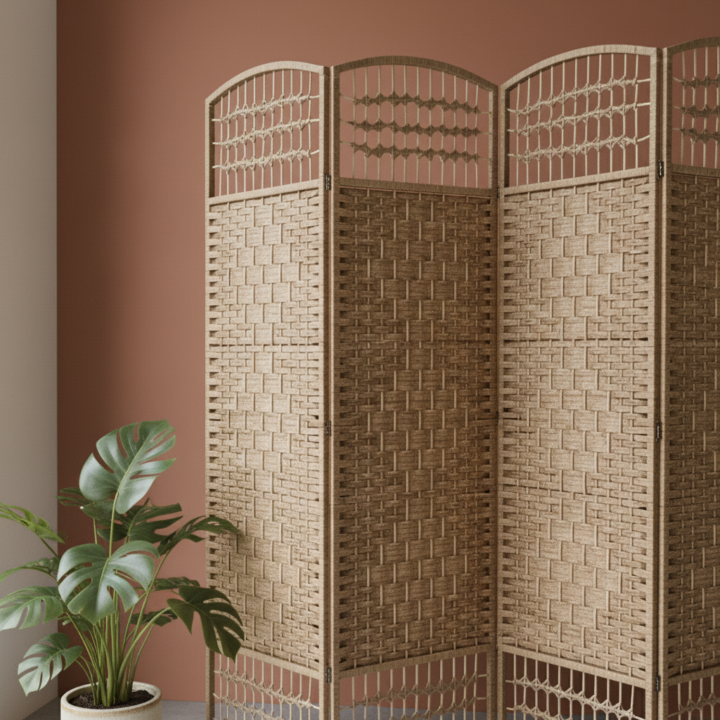 Woven Room Divider – Mixed Weave