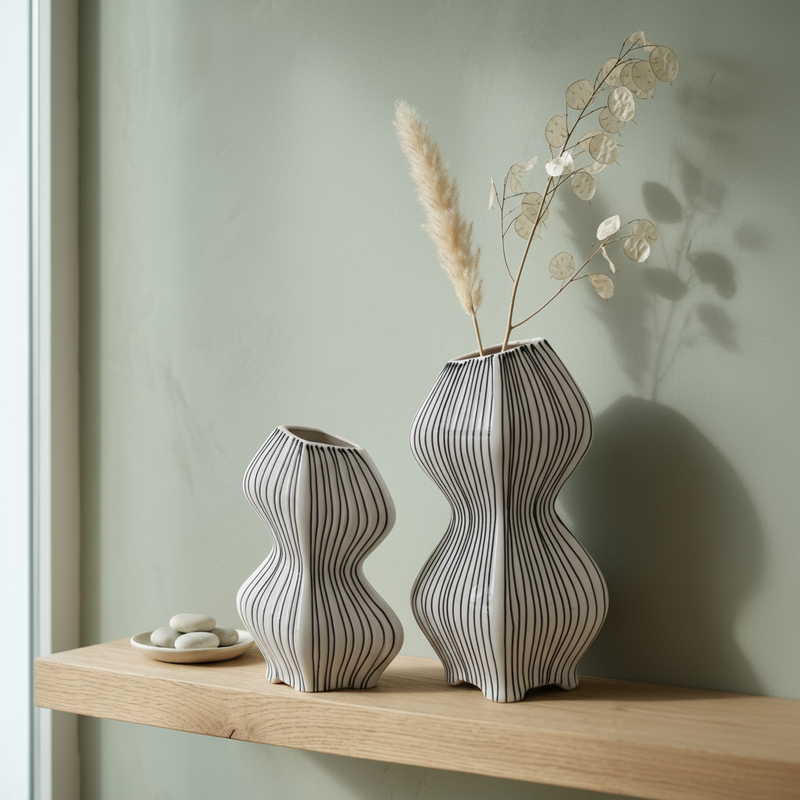 Pinstripe Sculptural Set