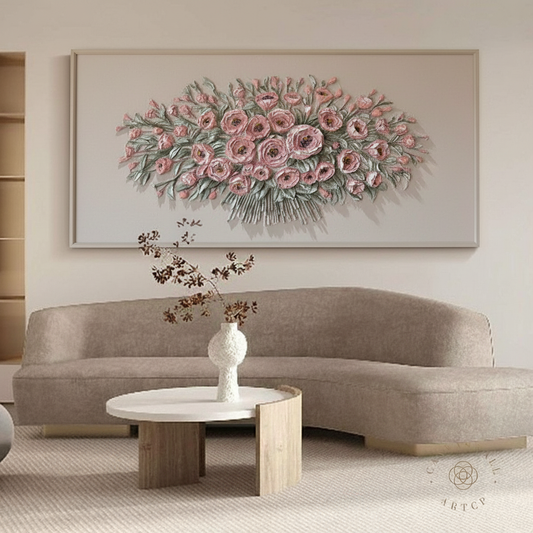 Blush Meadow Floral Art