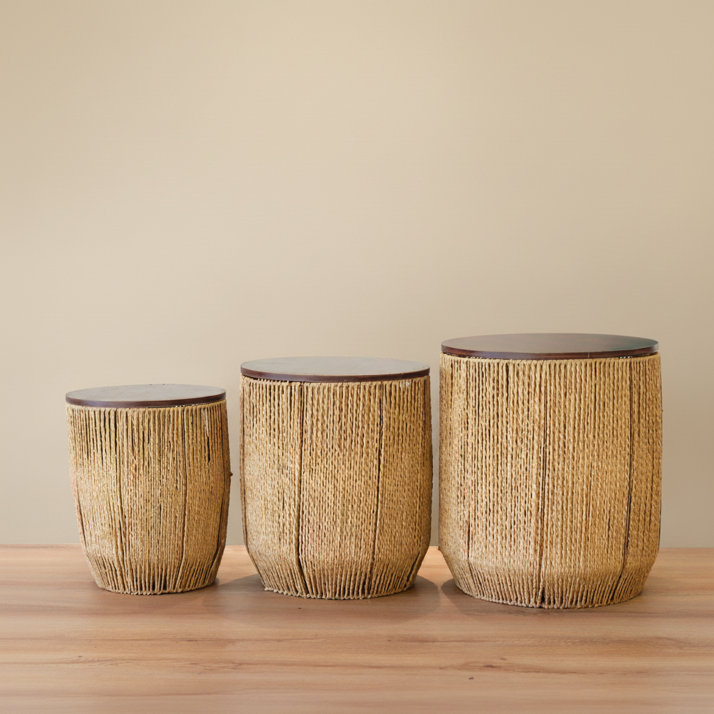 Kora Natural Drum Tables