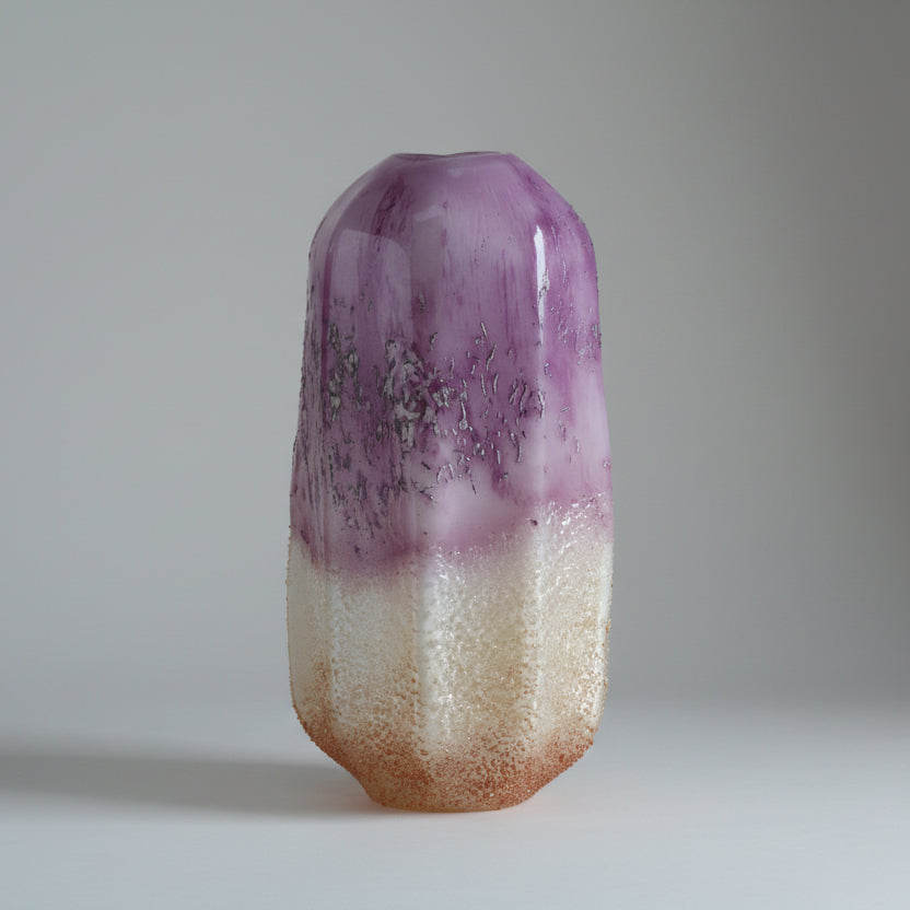 Amethyst Mist Frosted Vessel