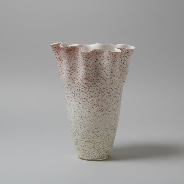 Rose Petal Fluted Vases