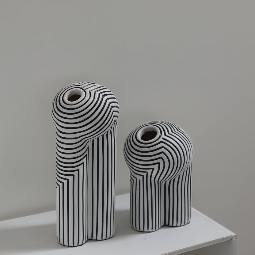 Zebra Illusion Vases