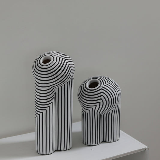 Zebra Illusion Vases