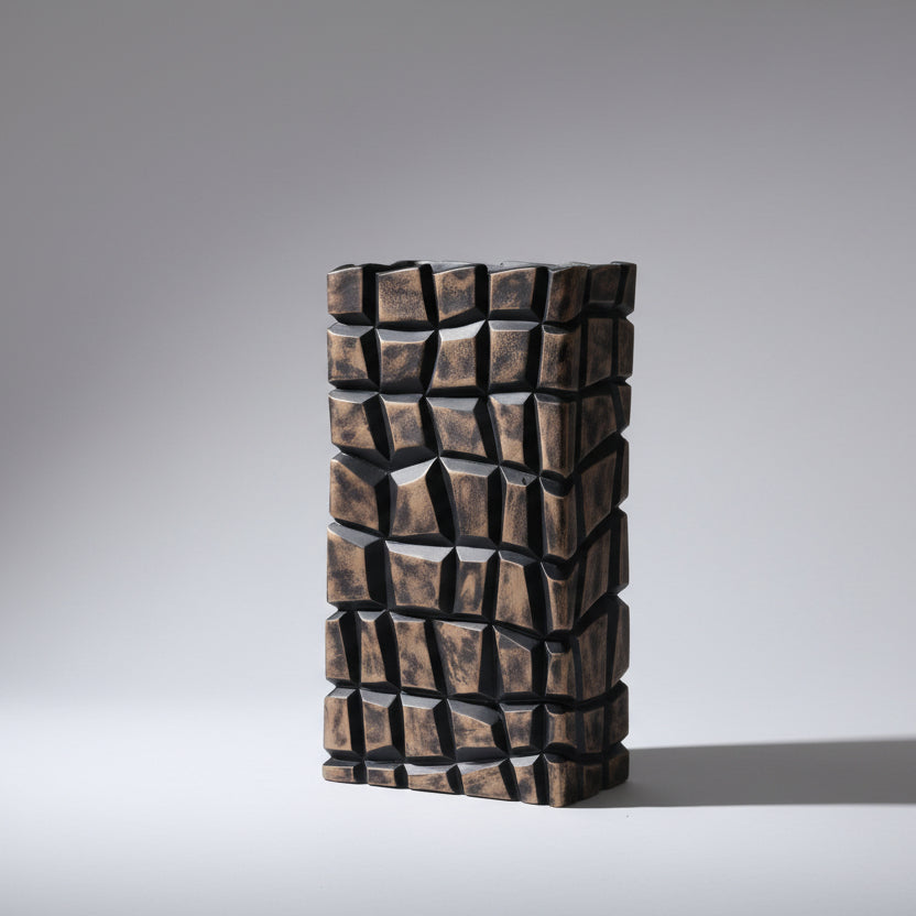 Ribbed Metallic Oblong Set